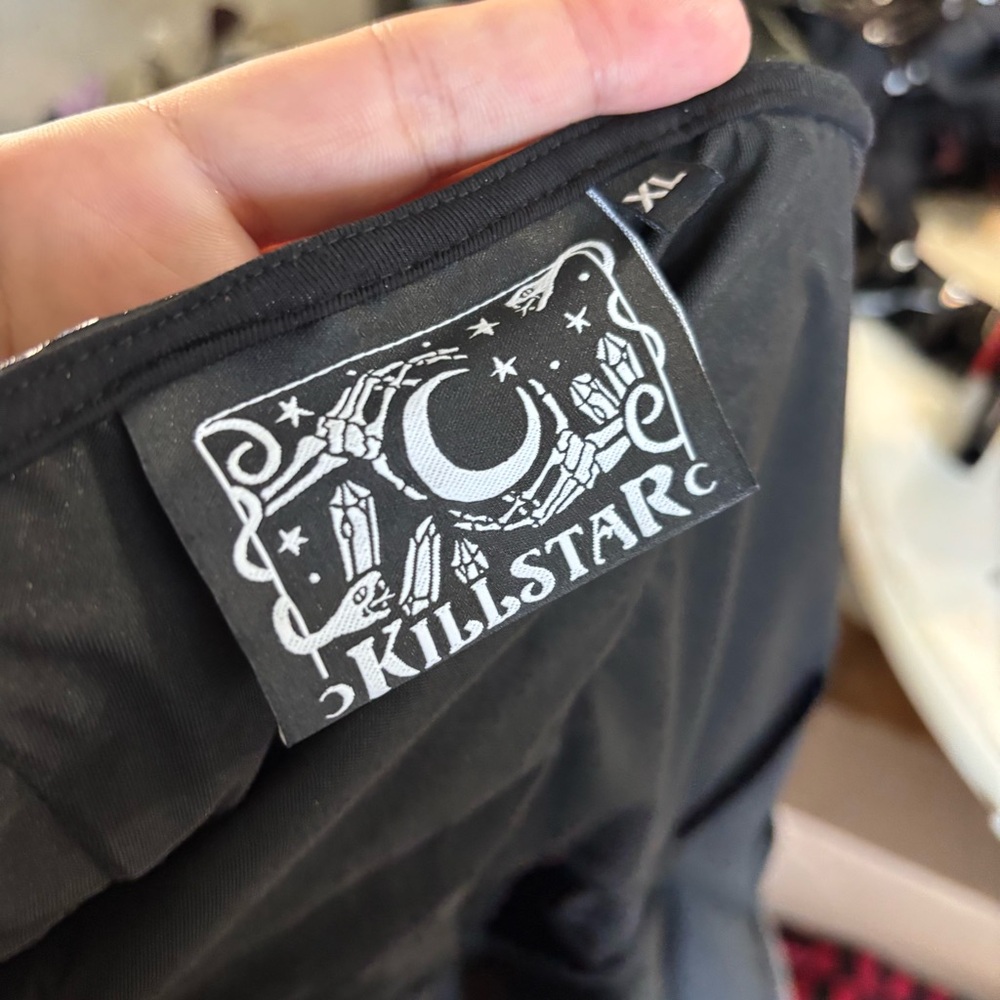 Killstar Black Vinyl Midi Dress - Picture 8 of 8
